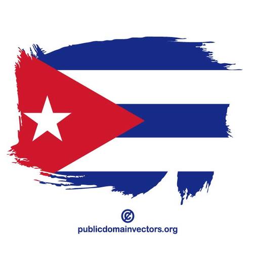 Geschilderde vlag van Cuba