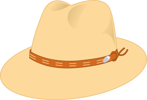 Dessin de vectoriel chapeau de style Panama