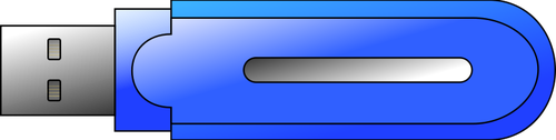 Memoria USB flash ilustraciÃ³n vectorial en coche