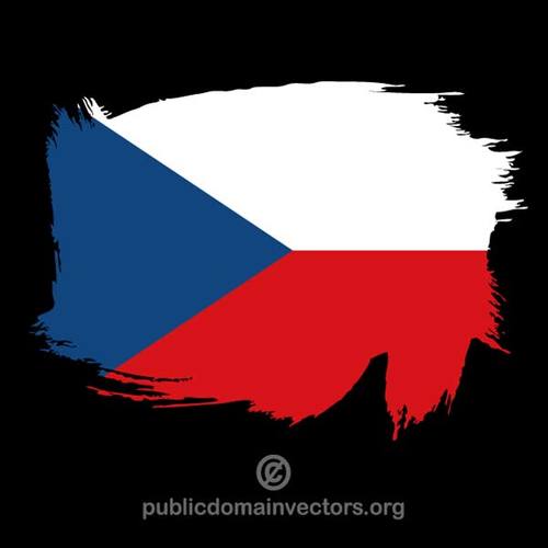 MÃ¥lade flagga Tjeckien