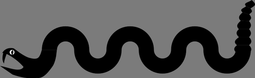 Image de silhouette de serpent