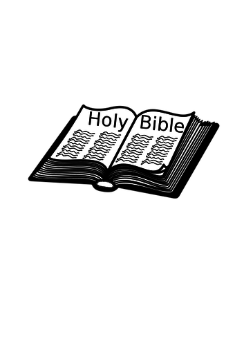 Vector clip art of Holy Bible