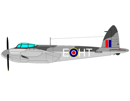 De Havilland Mosquito-vektorritning