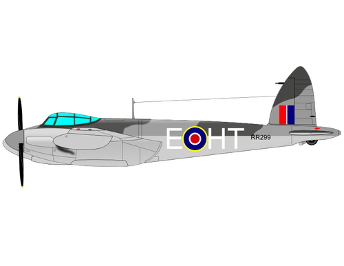 De Havilland Mosquito vektorovÃ© kreslenÃ­
