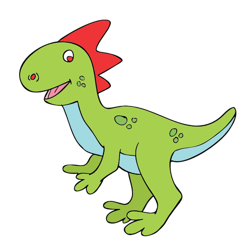 Lachende dinosaur vector afbeelding