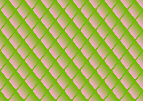 Diamond pola dalam hijau dan merah muda