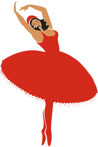 Bailarina de vermelho