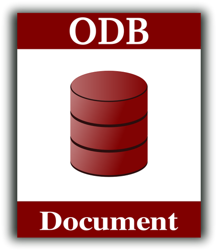 Ãcone de vetor de documentos ODF