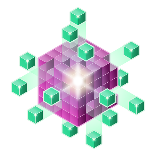 Cuburi de violet ÅŸi verde