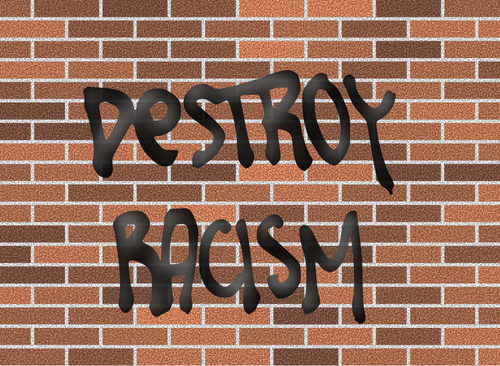 Ã˜delegge rasisme vegg