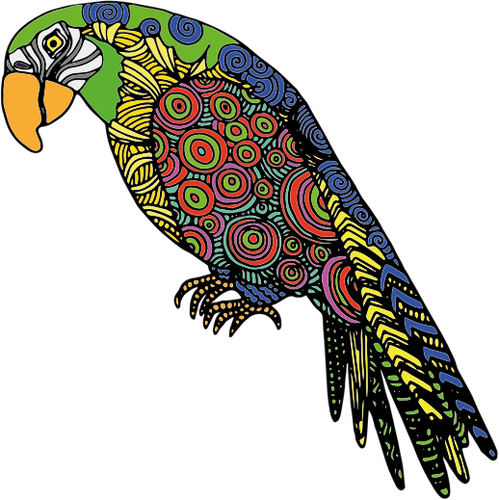 Abstract parrot