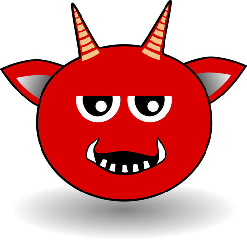 Little Red Devil cartoon vector de la imagen