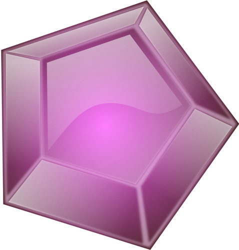 Multi superfÃ­cie diamante roxo vetor clip-art