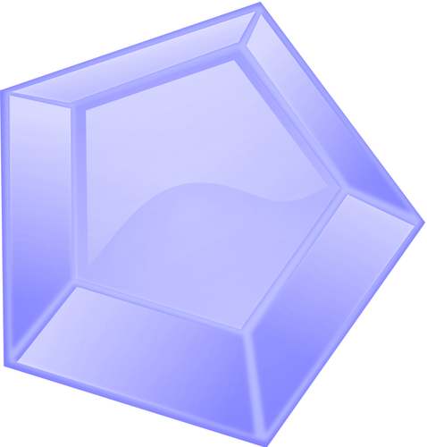 Image vectorielle hexagonale diamant bleu