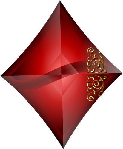 Semn de carte diamant cu abstracte val liniilor vectoriale ilustrare