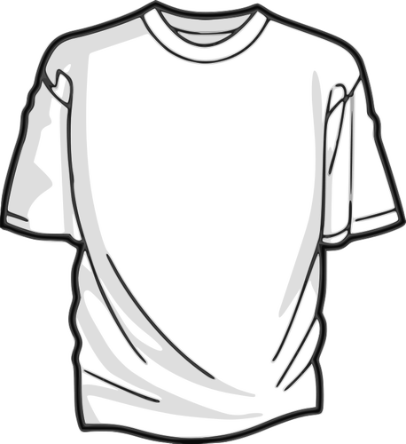 Imagen de vector de camiseta blanca