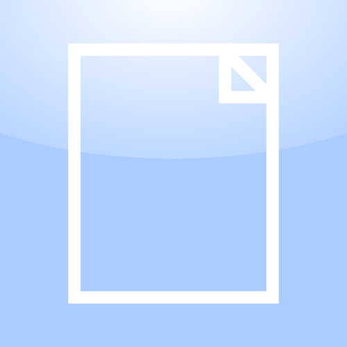 Ilustracja wektorowa z pustego dokumentu ikona OS