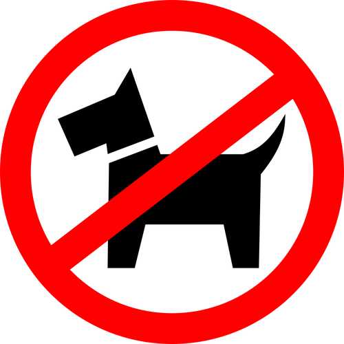 Ã‰ proibido cachorro andando