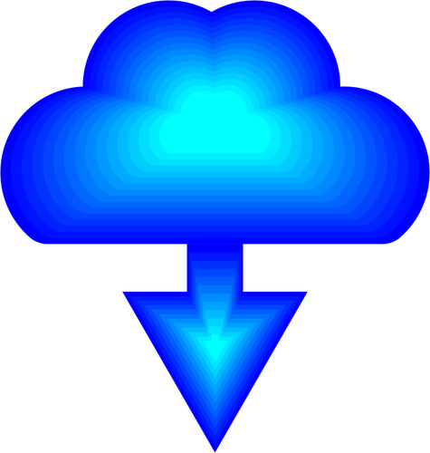 IcÃ´ne de tÃ©lÃ©chargement bleu