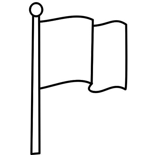 Immagine vettoriale bandiera bianco