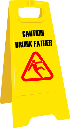 Vektorgrafik betrunken Vater Zeichen