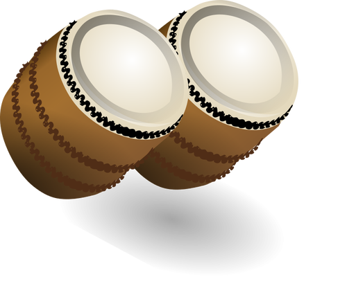 ParÄ™ ilustracji wektorowych bongosy