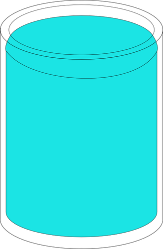 Glas voller Wasser-Vektor-illustration