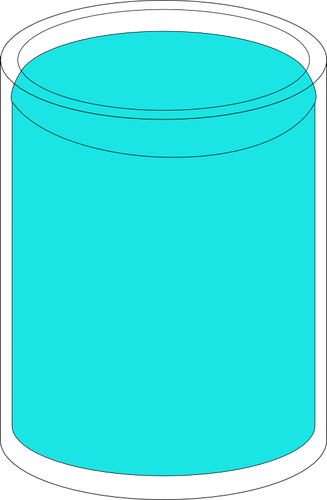 Glas voller Wasser-Vektor-illustration