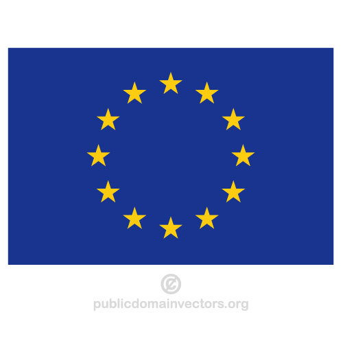 Vector bandera de la UniÃ³n Europea