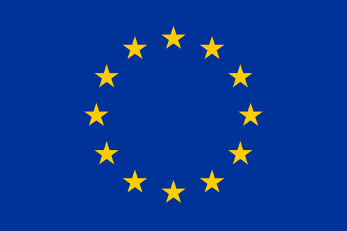Flaga UE wektor clipart