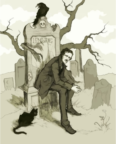 Edgar Allan Poe illÃ¼strasyon
