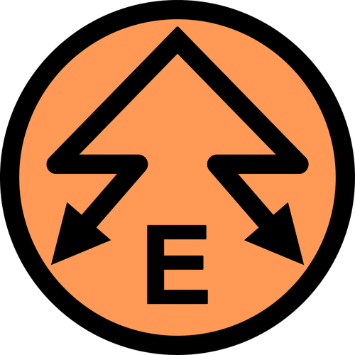 Elkraft emblem vektorbild