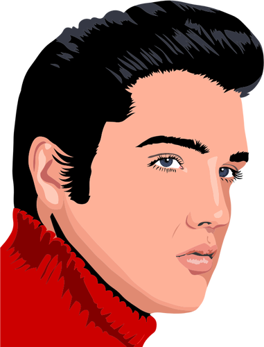 Elvis Presley vektorovÃ½ obrÃ¡zek