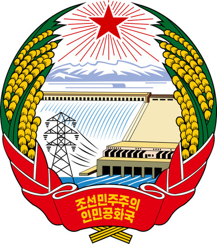 StÃ¡tnÃ­ znak lidovÄ› demokratickÃ¡ republika Korea vektorovÃ© grafiky
