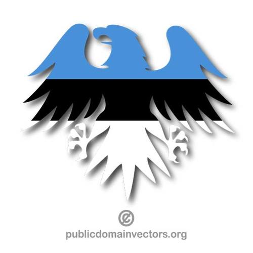 Elang heraldik bendera Estonia