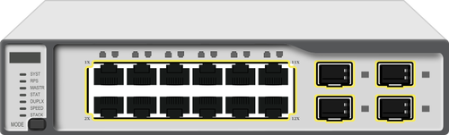 Imagen de switch Gigabit capa