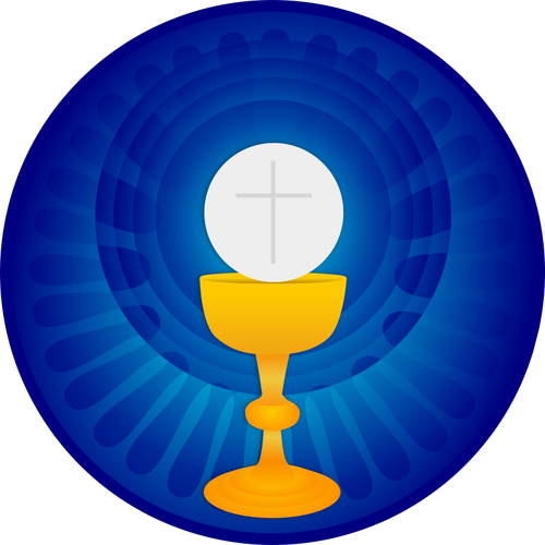 Ilustrasi simbol Ekaristi Kudus