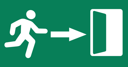 Exit sign image