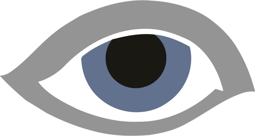 Dibujo vectorial de ojo azul