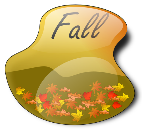 Herbst-Landschaft in flÃ¼ssige Frame-Vektor-Bild