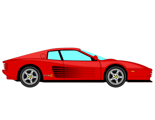 Vector dibujo de Ferrari Testarossa