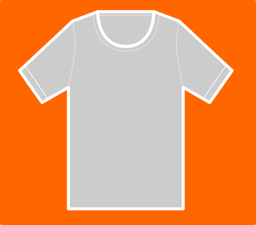 T-shirt sur fond orange