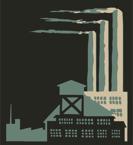Factory silhouette