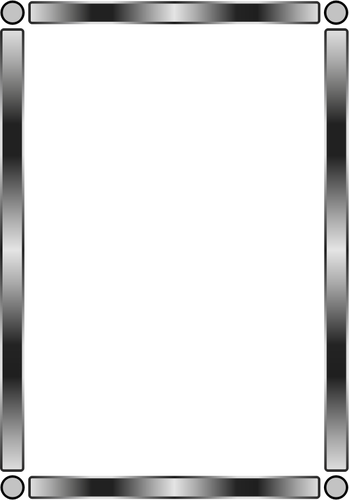 Vetor desenho da borda cinza com gradiente