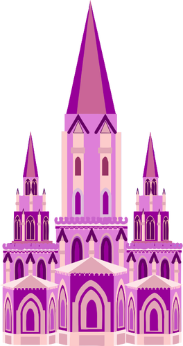 Castelul medieval roz