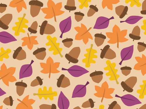 Herbst-Blatt-Muster-Vektor-Bild