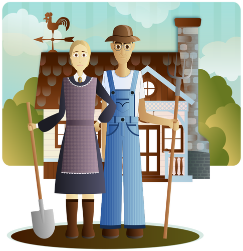 Amish paar