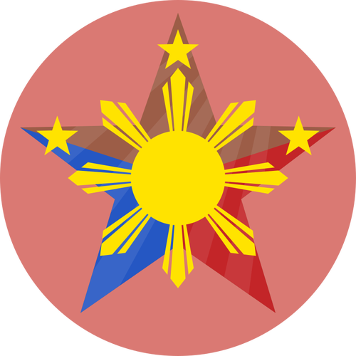 Tagalog geluk symbool vectorillustratie