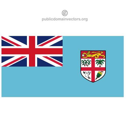Vektor flagga Fiji