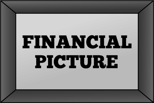 Tableau financier mÃ©taphore sign vector image